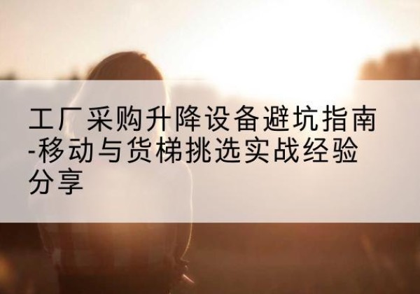 浔阳移动式升降机怎么选-工厂采购升降设备避坑指南-移动与货梯挑选实战经验分享