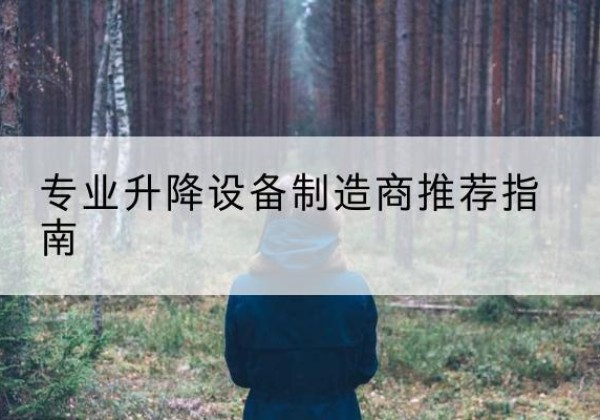 浔阳电动剪叉升降平台厂家-专业升降设备制造商推荐指南